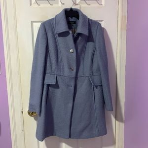 Light blue pea coat - size l